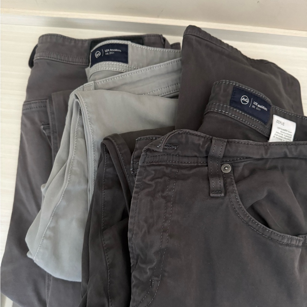 3 pairs of AG Adriano Goldschmied Slim Straight Pant - Picture 4 of 9